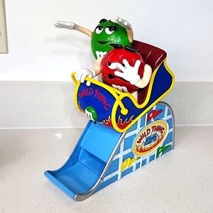 Vintage M&M Candy Dispenser Roller Coaster.
